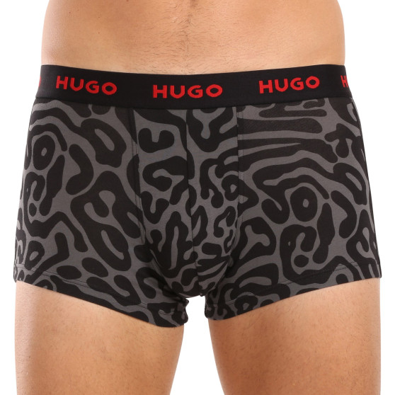 3PACK Boxershorts för herrar HUGO multicolour (50517894 974)