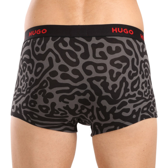 3PACK Boxershorts för herrar HUGO multicolour (50517894 974)