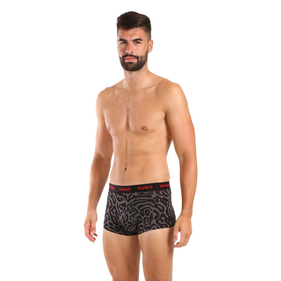 3PACK Boxershorts för herrar HUGO multicolour (50517894 974)