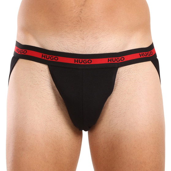 3PACK Jockar för herrar HUGO svart (50517882 001)