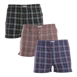 3PACKBoxershorts för herrar Andrie flerfärgad (PS 5633)