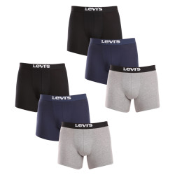 6PACK Boxershorts för herrar Levis svart (100003052 001)