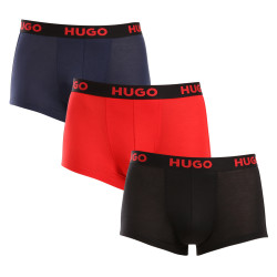 3PACK Boxershorts för herrar HUGO multicolour (50496723 003)