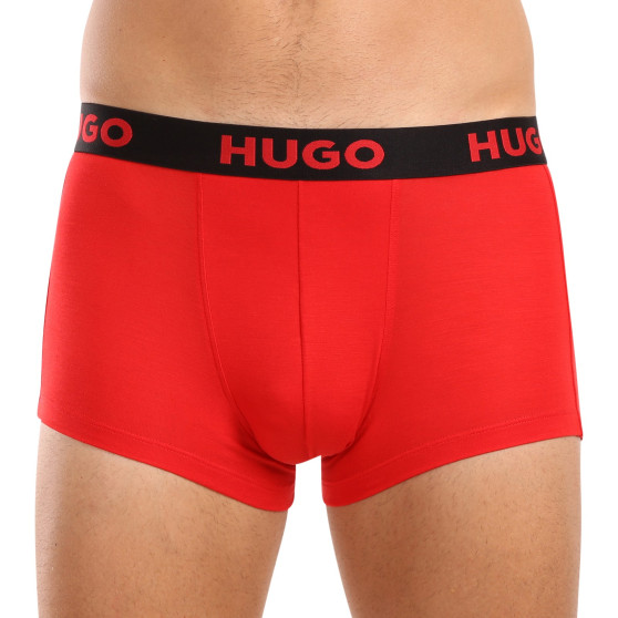 3PACK Boxershorts för herrar HUGO multicolour (50496723 003)