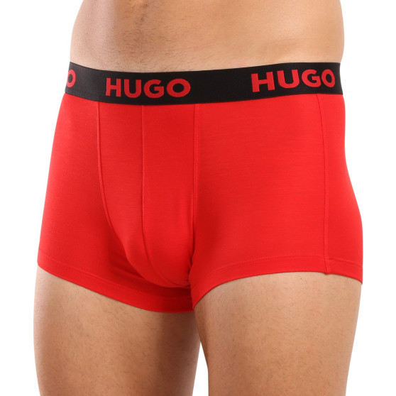 3PACK Boxershorts för herrar HUGO multicolour (50496723 003)