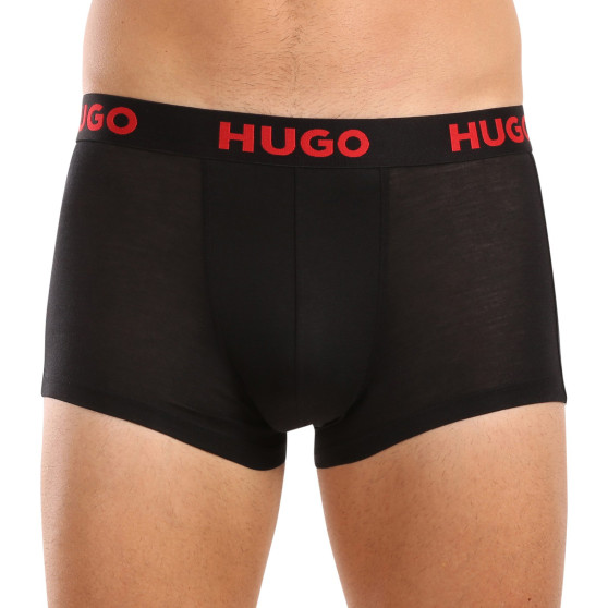 3PACK Boxershorts för herrar HUGO multicolour (50496723 003)