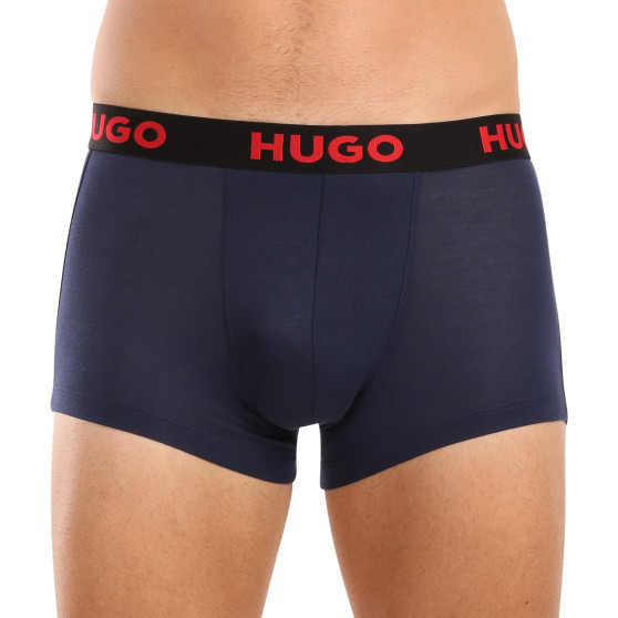 3PACK Boxershorts för herrar HUGO multicolour (50496723 003)