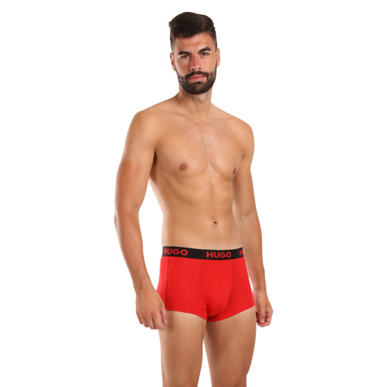 3PACK Boxershorts för herrar HUGO multicolour (50496723 003)