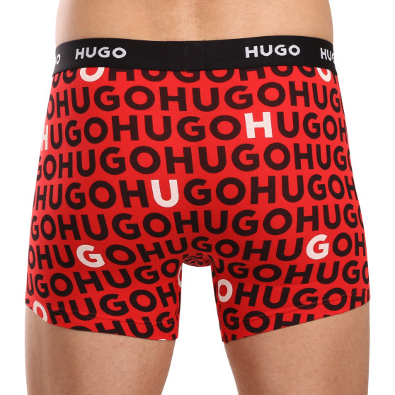 3PACK Boxershorts för herrar HUGO multicolour (50510192 321)