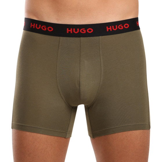 3PACK Boxershorts för herrar HUGO multicolour (50510192 321)