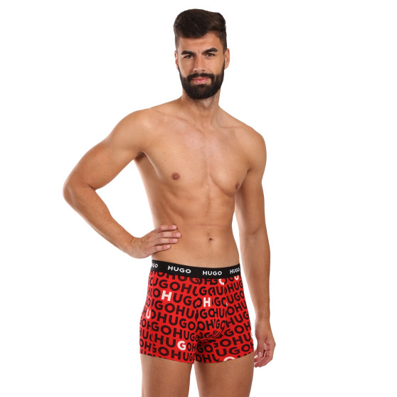 3PACK Boxershorts för herrar HUGO multicolour (50510192 321)