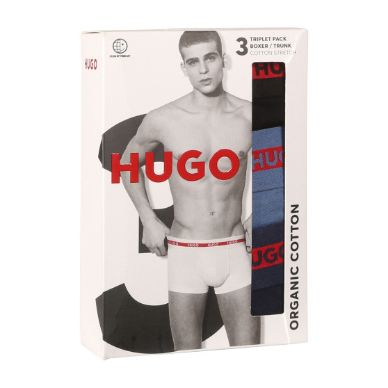 3PACK Boxershorts för herrar HUGO multicolour (50517883 970)