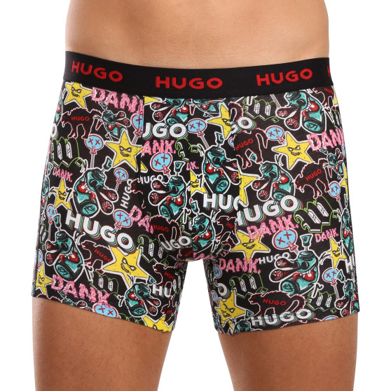 3PACK Boxershorts för herrar HUGO multicolour (50510192 321)