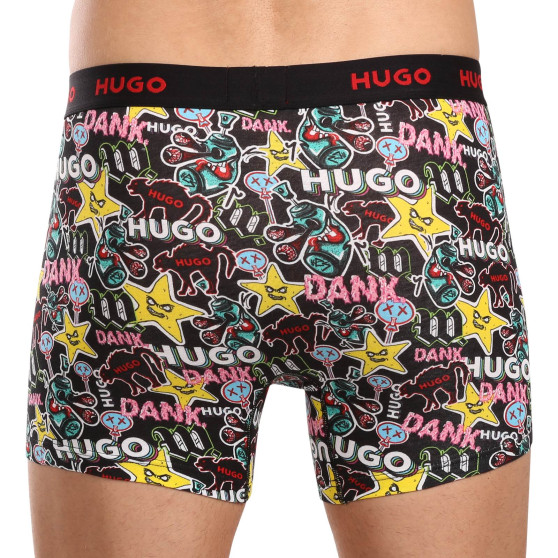 3PACK Boxershorts för herrar HUGO multicolour (50510192 321)