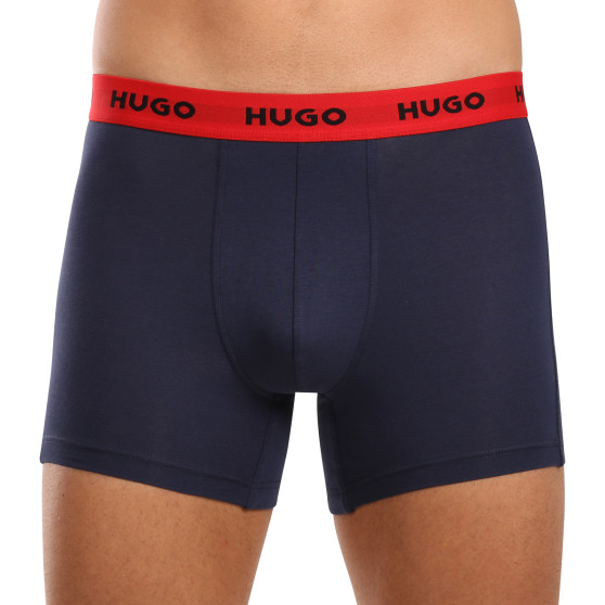 3PACK Boxershorts för herrar HUGO multicolour (50510192 321)