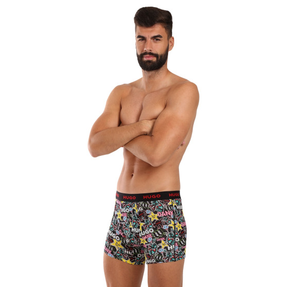 3PACK Boxershorts för herrar HUGO multicolour (50510192 321)