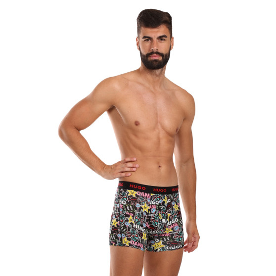 3PACK Boxershorts för herrar HUGO multicolour (50510192 321)