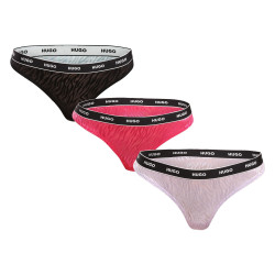 3PACK Stringtrosor för kvinnor HUGO multicolour (50480150 981)