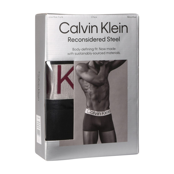 3PACK Boxershorts för herrar Calvin Klein svart (NB3074A-MJ3)