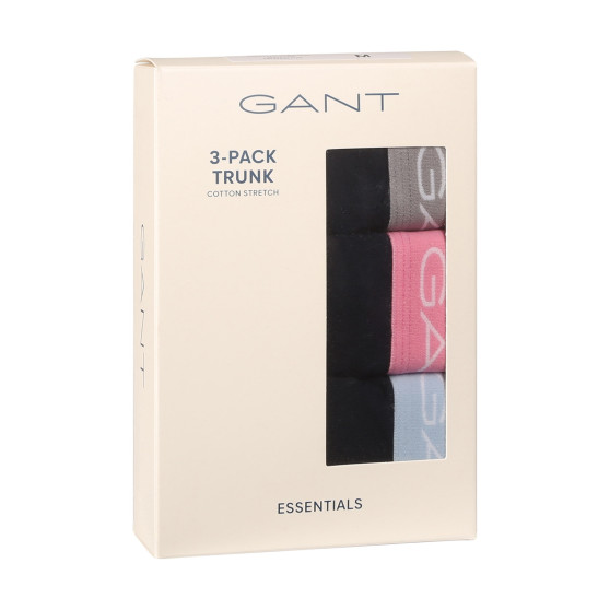 3PACK Boxershorts för herrar Gant svart (902423003-649)