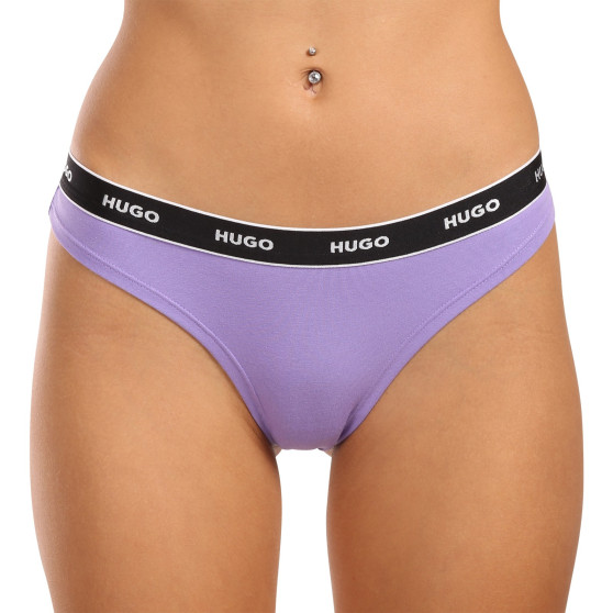 3PACK Stringtrosor för kvinnor HUGO multicolour (50480150 962)