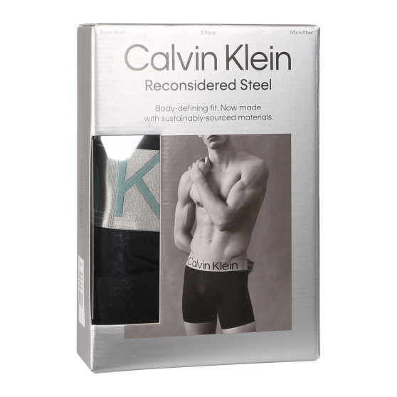 3PACK Boxershorts för herrar Calvin Klein svart (NB3075A-7V1)