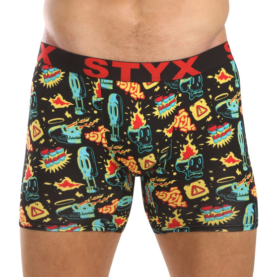 Styx Boxershorts för män lång konst sport gummi toohot (UN1458)