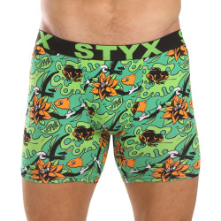 Styx Boxershorts lång konst sport gummi tropic för män (UN1557)