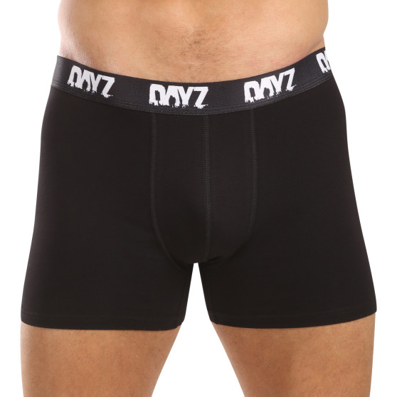 3PACK Boxershorts för herrar DAYZ svart (DZ001)