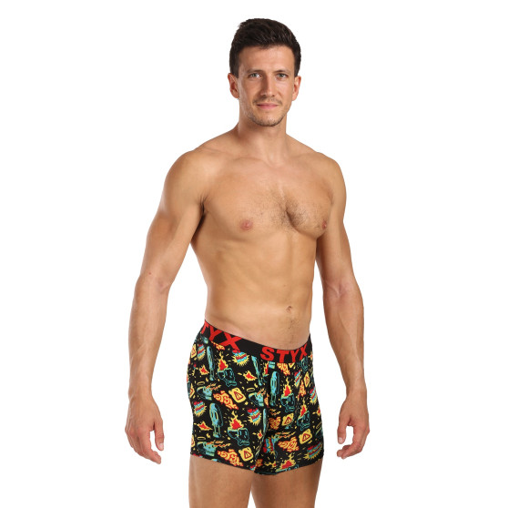 Styx Boxershorts för män lång konst sport gummi toohot (UN1458)