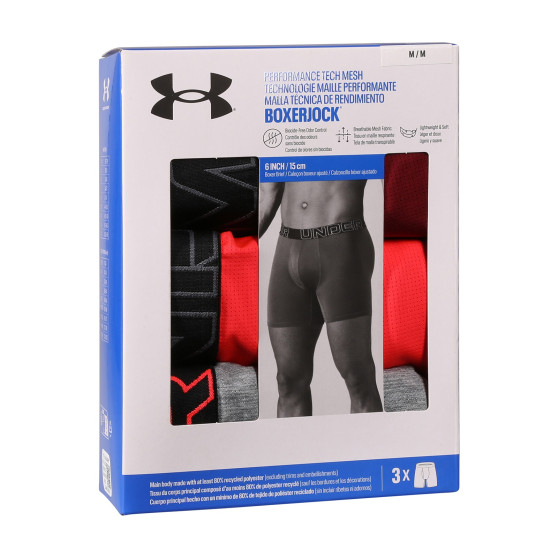 3PACK Boxershorts för herrar Under Armour multicolour (1383884 625)