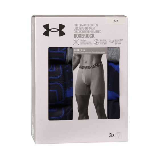 3PACK Boxershorts för herrar Under Armour multicolour (1383890 400)