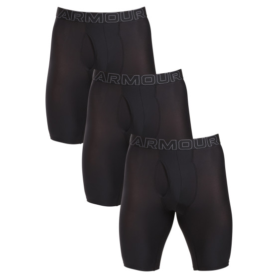 3PACK Boxershorts för herrar Under Armour svart (1383884 001)