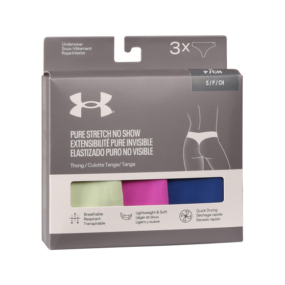 3PACK Stringtrosor för kvinnor Under Armour multicolour (1383893 383)