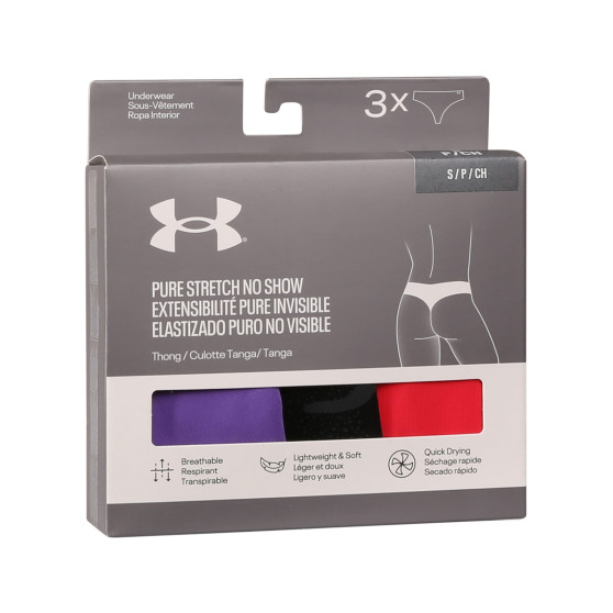 3PACK Stringtrosor för kvinnor Under Armour multicolour (1383894 001)