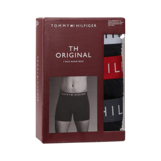 3PACK Boxershorts för herrar Tommy Hilfiger mörkblå (UM0UM03431 0R1)