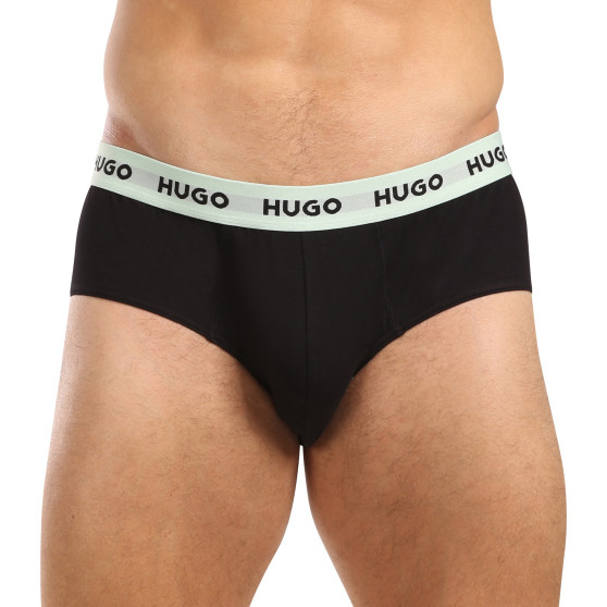 3PACK herrkalsonger HUGO svart (50492378 002)