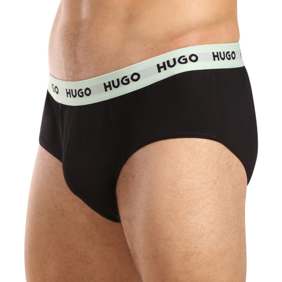 3PACK herrkalsonger HUGO svart (50492378 002)