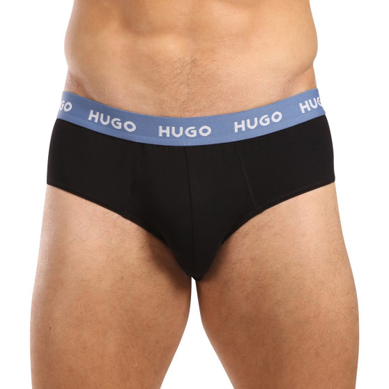 3PACK herrkalsonger HUGO svart (50492378 002)