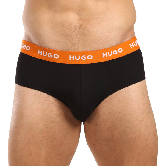 3PACK herrkalsonger HUGO svart (50492378 002)