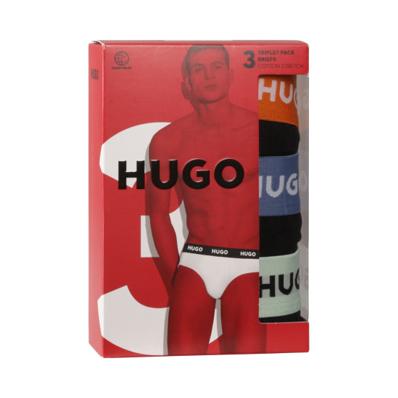 3PACK herrkalsonger HUGO svart (50492378 002)