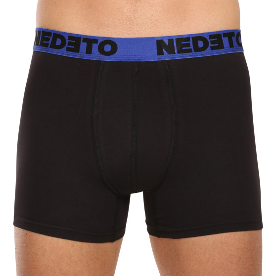 10PACK Boxershorts för herrar Nedeto svart (10NB005)