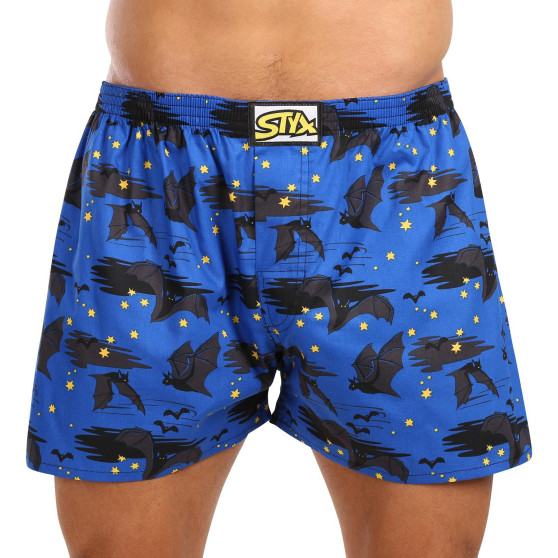 3PACK Boxershorts för herrar Styx art klassiskt gummi överdimensionerat flerfärgad (3E15846)