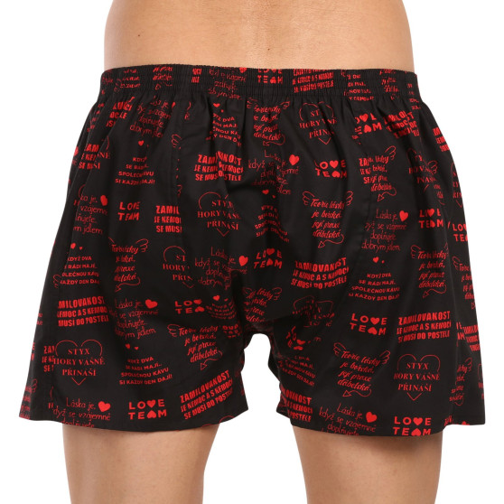 3PACK Boxershorts för herrar Styx art klassiskt gummi överdimensionerat flerfärgad (3E15846)