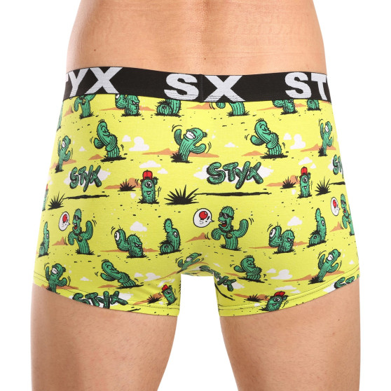 Styx Boxershorts för män konst sport gummi kaktus (G1351)