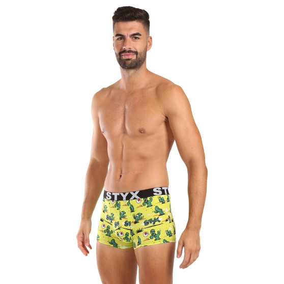 Styx Boxershorts för män konst sport gummi kaktus (G1351)