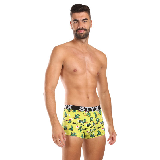 Styx Boxershorts för män konst sport gummi kaktus (G1351)