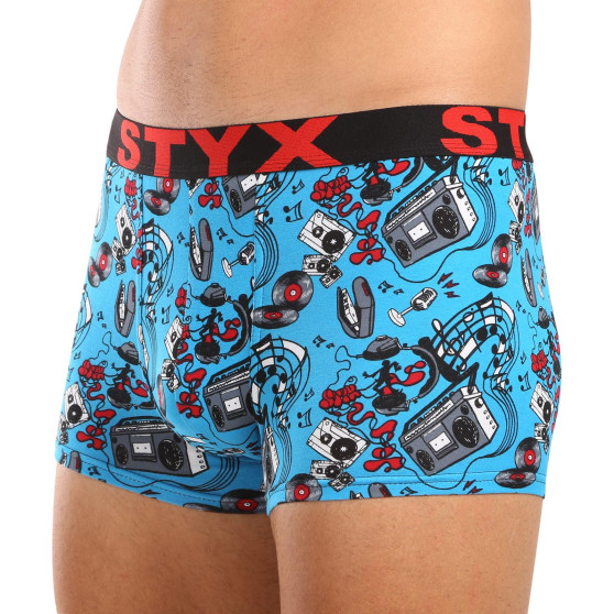 Styx Boxershorts för män konst sport gummi musik (G1558)