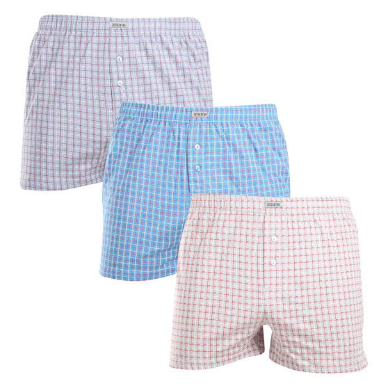 3PACKBoxershorts för herrar Andrie flerfärgad (PS 5819)