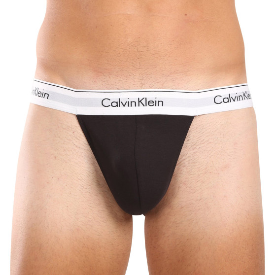 3PACK Stringtrosor för herrar Calvin Klein svart (NB3226A-001)